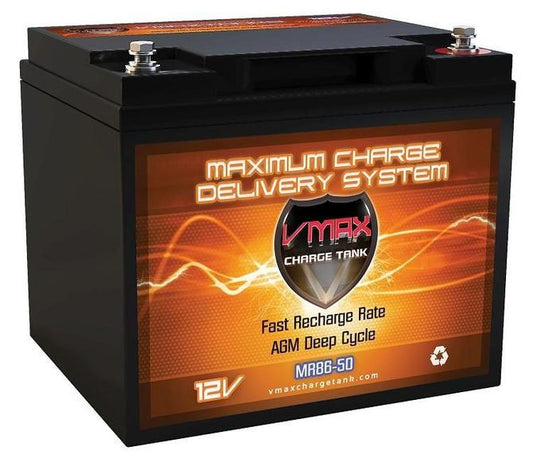 VMAX MR86-50 DEEP CYCLE, HIGH PERFORMANCE AGM BATTERY.